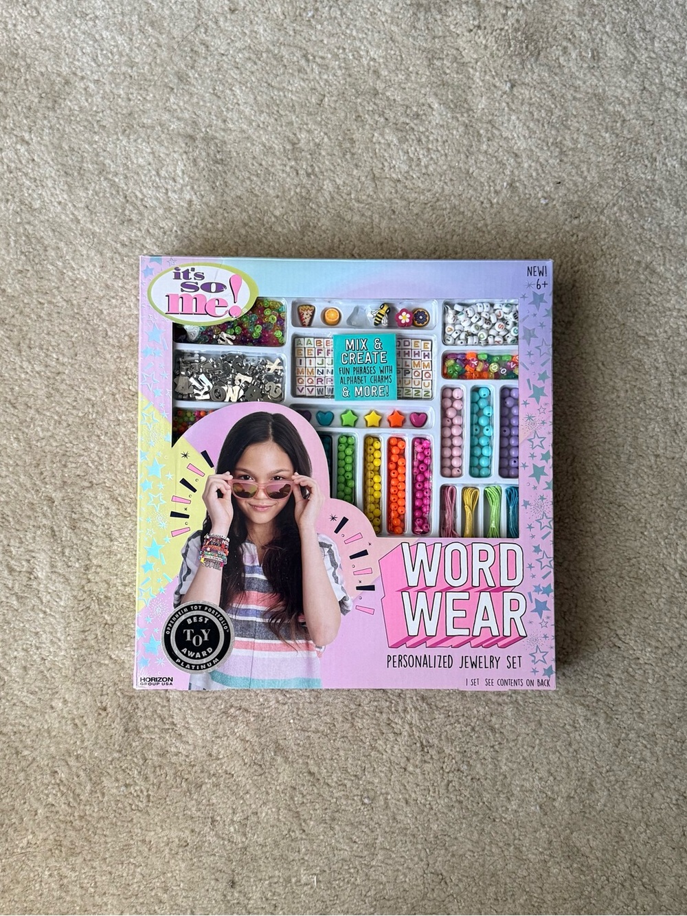 Target Word Wear Personalized Jewelry Set - Pink, Purple, Yellow, Green, Blue